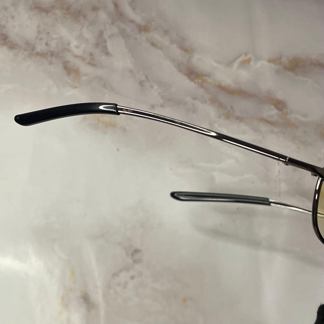 ray ban スクエア y2k イエロー デザイン サングラス ケース付き