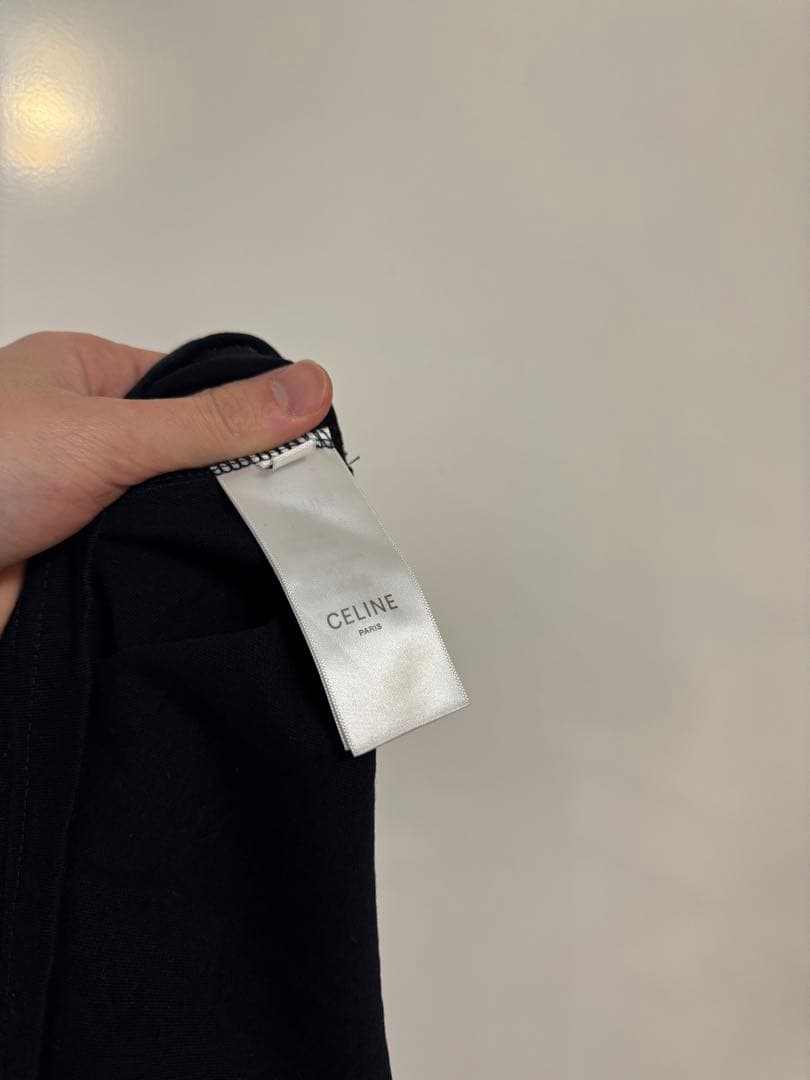 CELINE ロゴ Tシャツ 黒