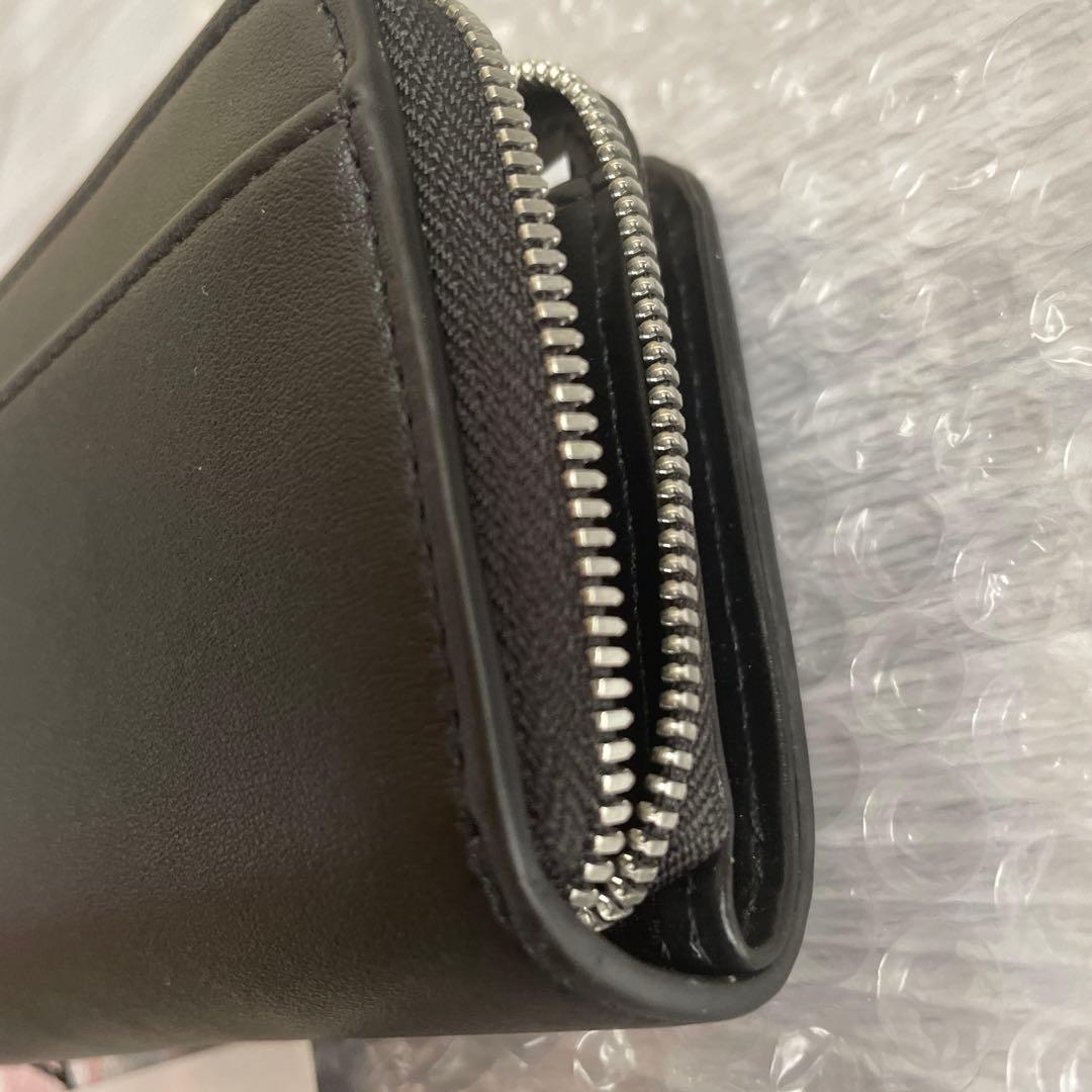 新品 カルバンクライン ふたつ折り 財布 黒 ck メンズ　正規店購入　ロゴ