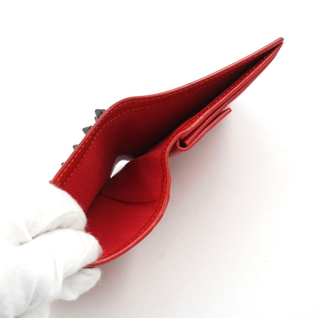 ✨極美品・箱付き✨　ルブタン　コンパクトウォレット　二つ折り　パロス　本革レザー
