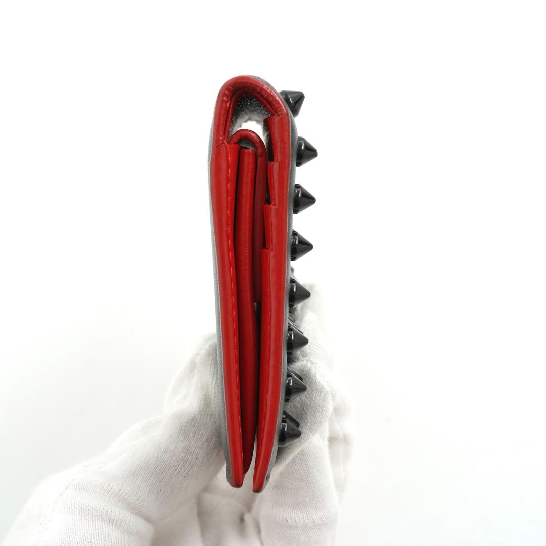 ✨極美品・箱付き✨　ルブタン　コンパクトウォレット　二つ折り　パロス　本革レザー