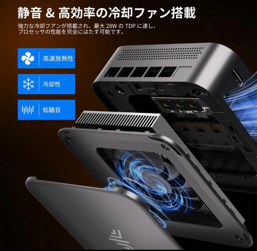 [新品未開封］NIPOGIミニpc ryzen AMD Ryzen5 7430U