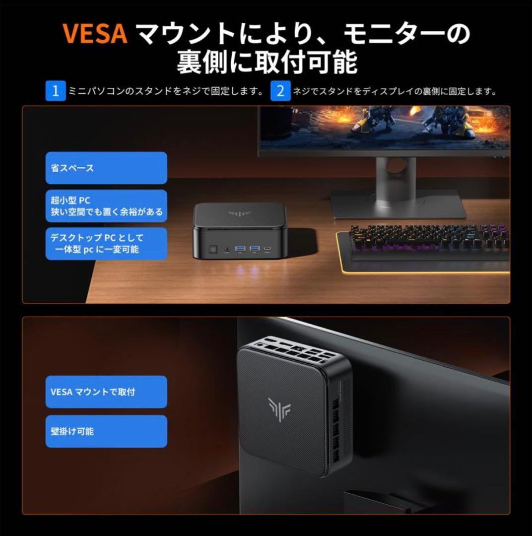 [新品未開封］NIPOGIミニpc ryzen AMD Ryzen5 7430U