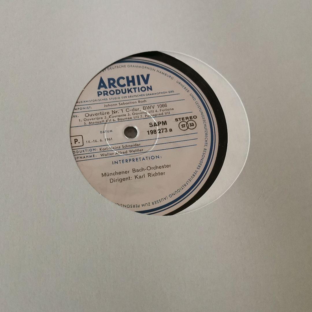 LP Johann Sebastian Bach LP オーヴェチュールNr.4