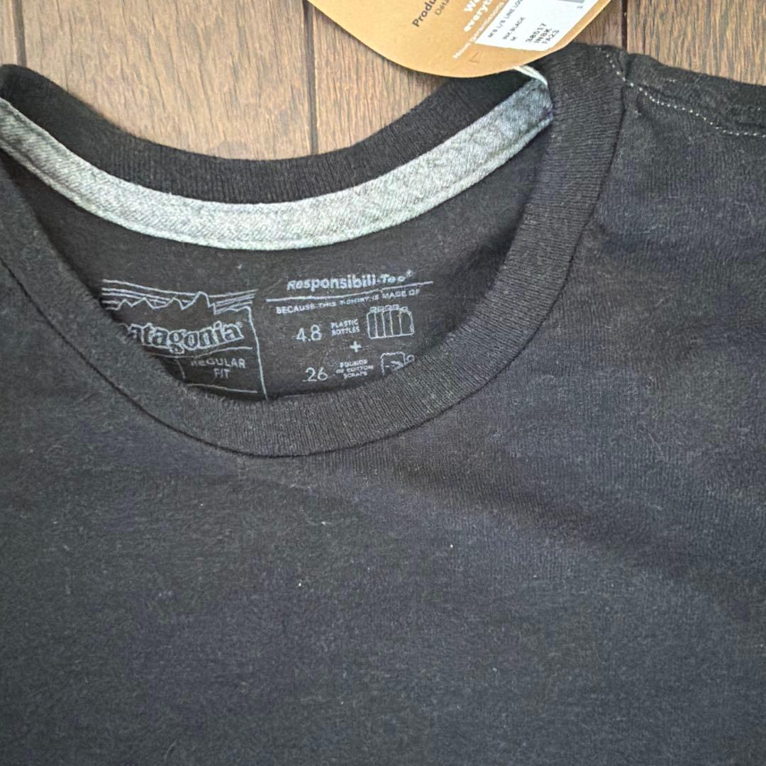 トップス Patagonia logo ridge responsibli-TEE M