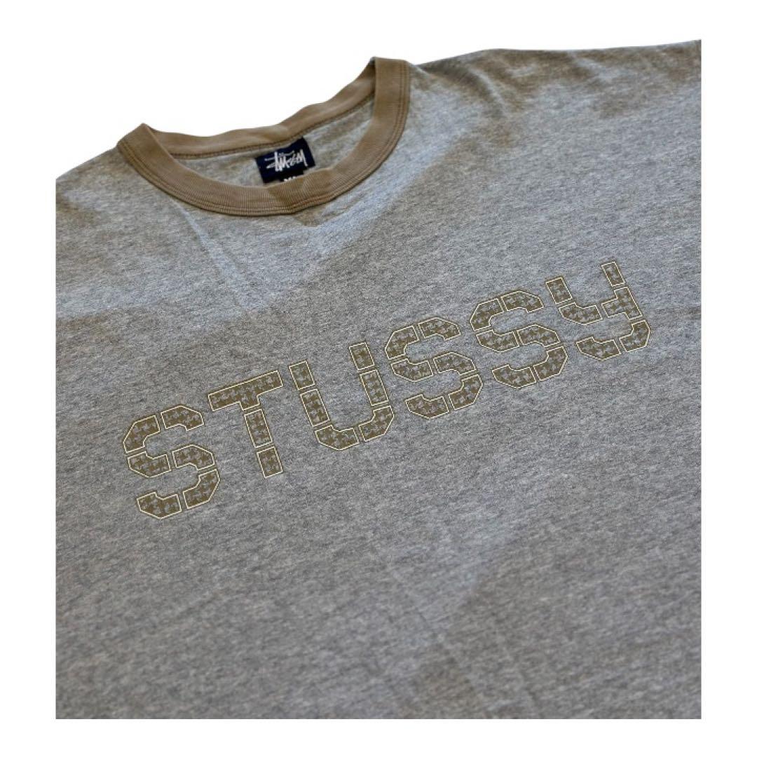 90s USA製　OLD STUSSY ロゴリンガーTシャツ XL