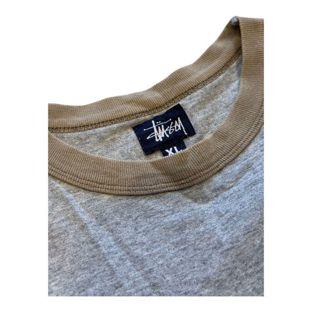90s USA製　OLD STUSSY ロゴリンガーTシャツ XL