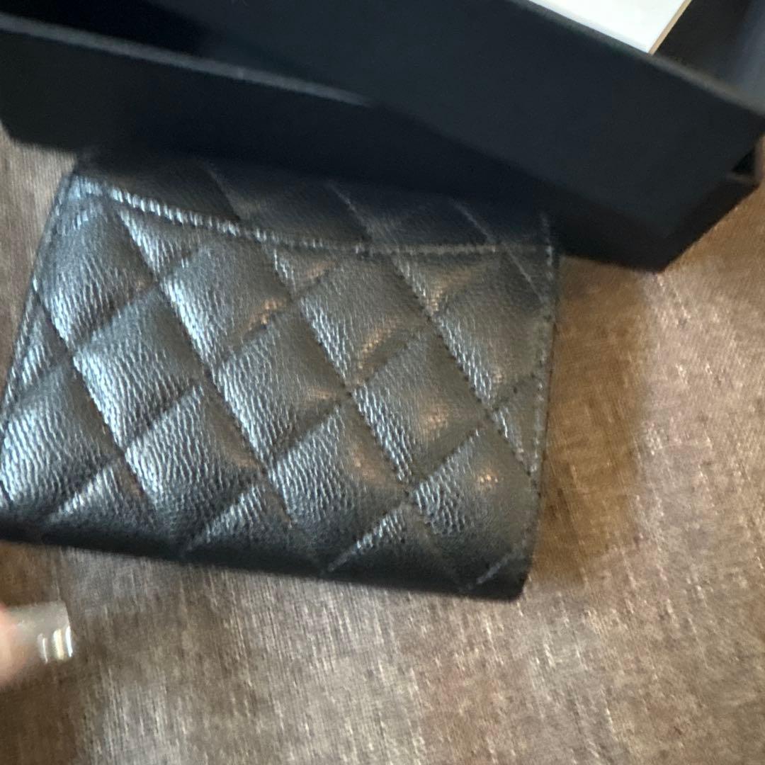 3/4まで限定セール　新品未使用　CHANEL ブラック 三つ折り財布