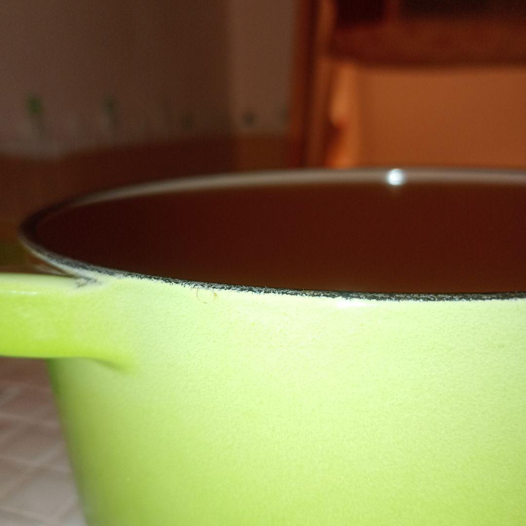 LE CREUSET グリーン 両手鍋 16cm