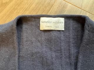 Settefili Cashmere ネイビー ダブルブレストベスト