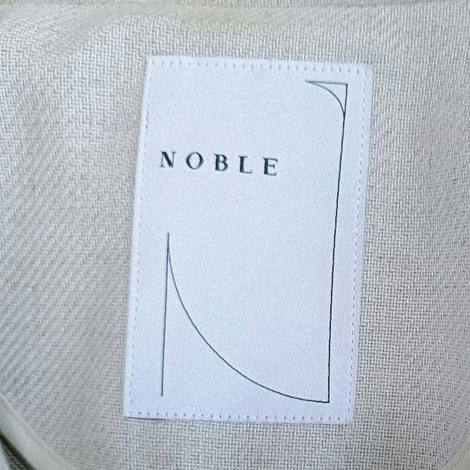 春☆定価5.6万円【Noble】未使用 ビッグカラー トレンチコート リネン混