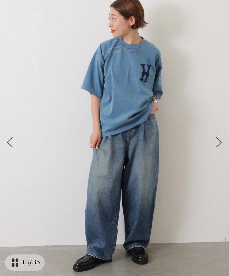 luxe別注 HARI H TSHIRTS 1回着 美品 ブルー