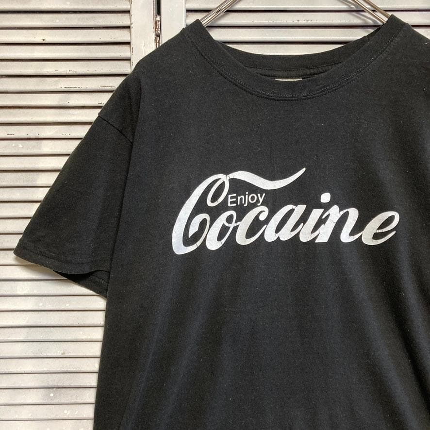 CBGS ウィード Tシャツ コカイン コーク ドラッグ 黒 ビンテージ 古着