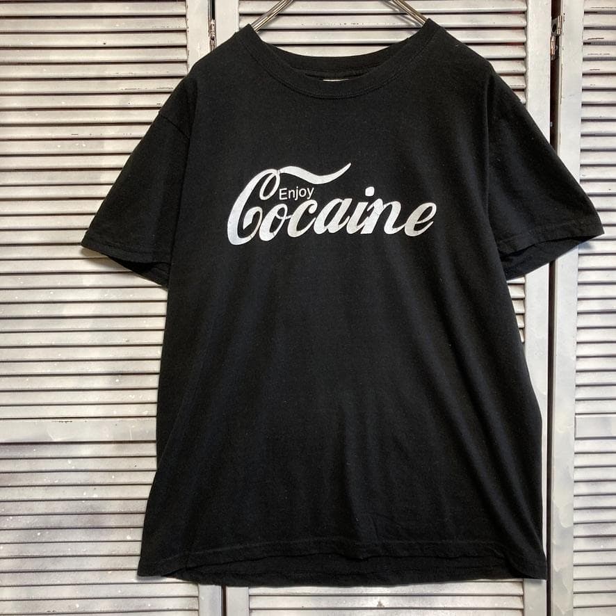 CBGS ウィード Tシャツ コカイン コーク ドラッグ 黒 ビンテージ 古着