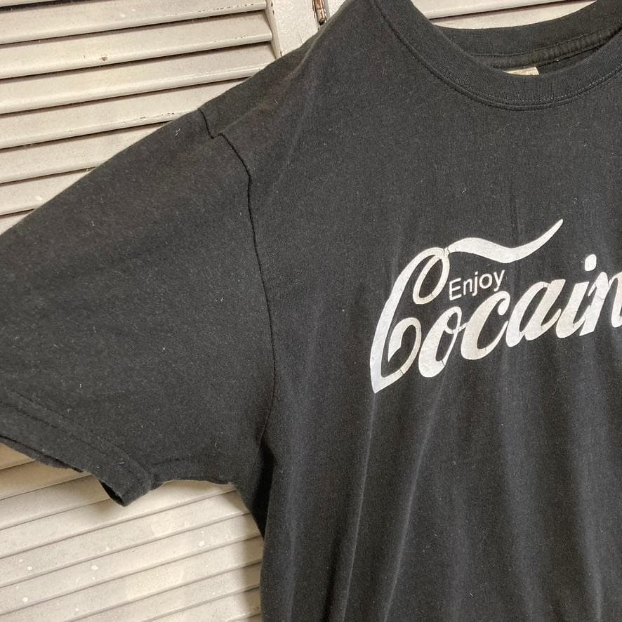 CBGS ウィード Tシャツ コカイン コーク ドラッグ 黒 ビンテージ 古着