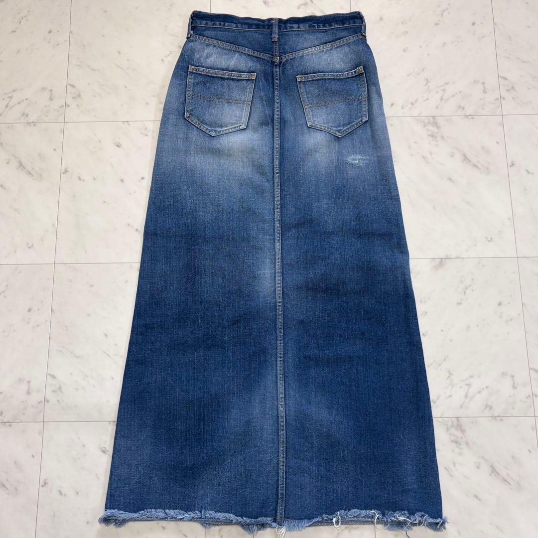 美品✨ドゥーズィエムクラス　ヴィンテージ 加工 マキシスカート　希少　デニム