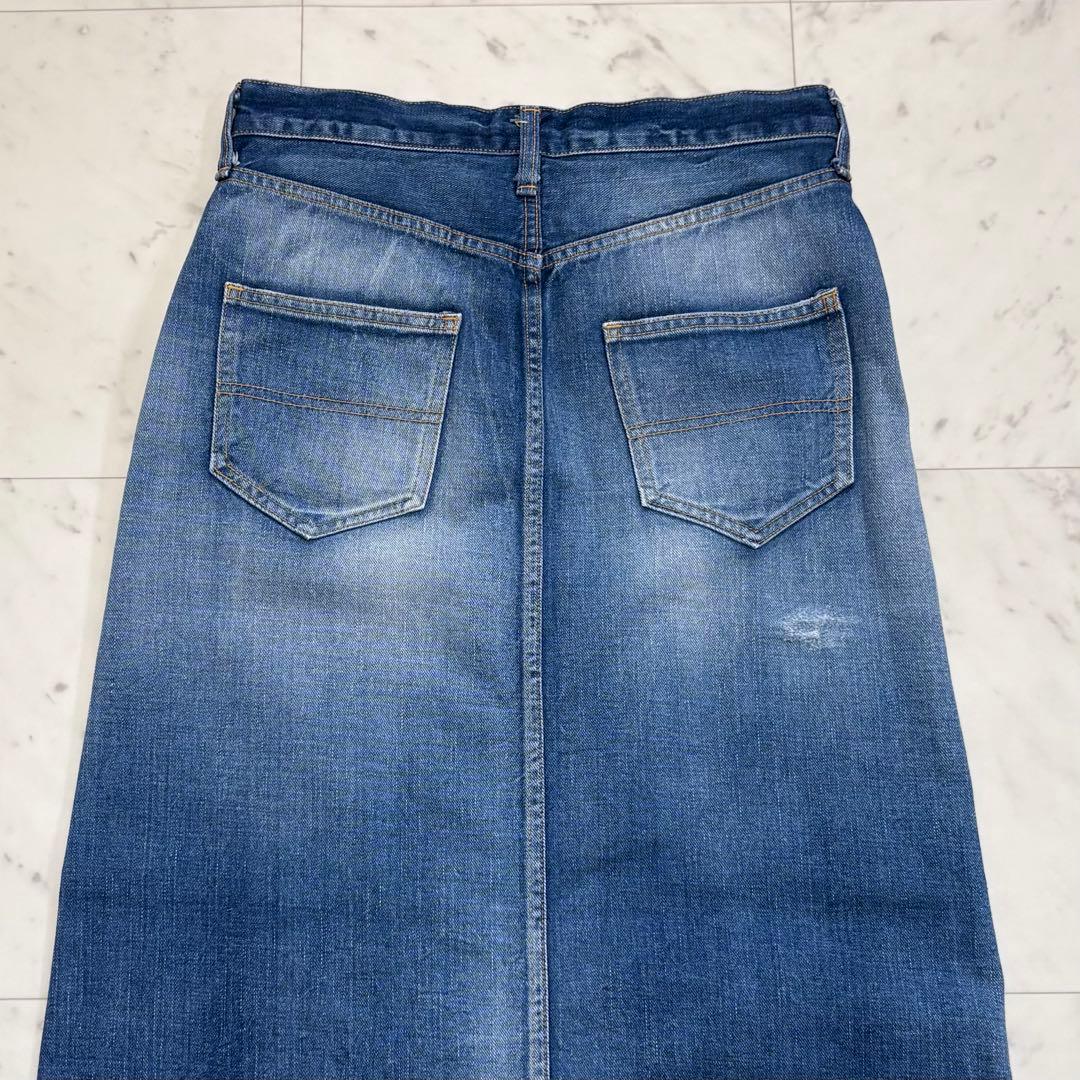 美品✨ドゥーズィエムクラス　ヴィンテージ 加工 マキシスカート　希少　デニム