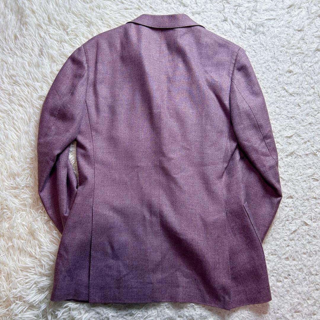 【極希少】 BEAMS F カシミヤ カシミア テーラードジャケット パープル