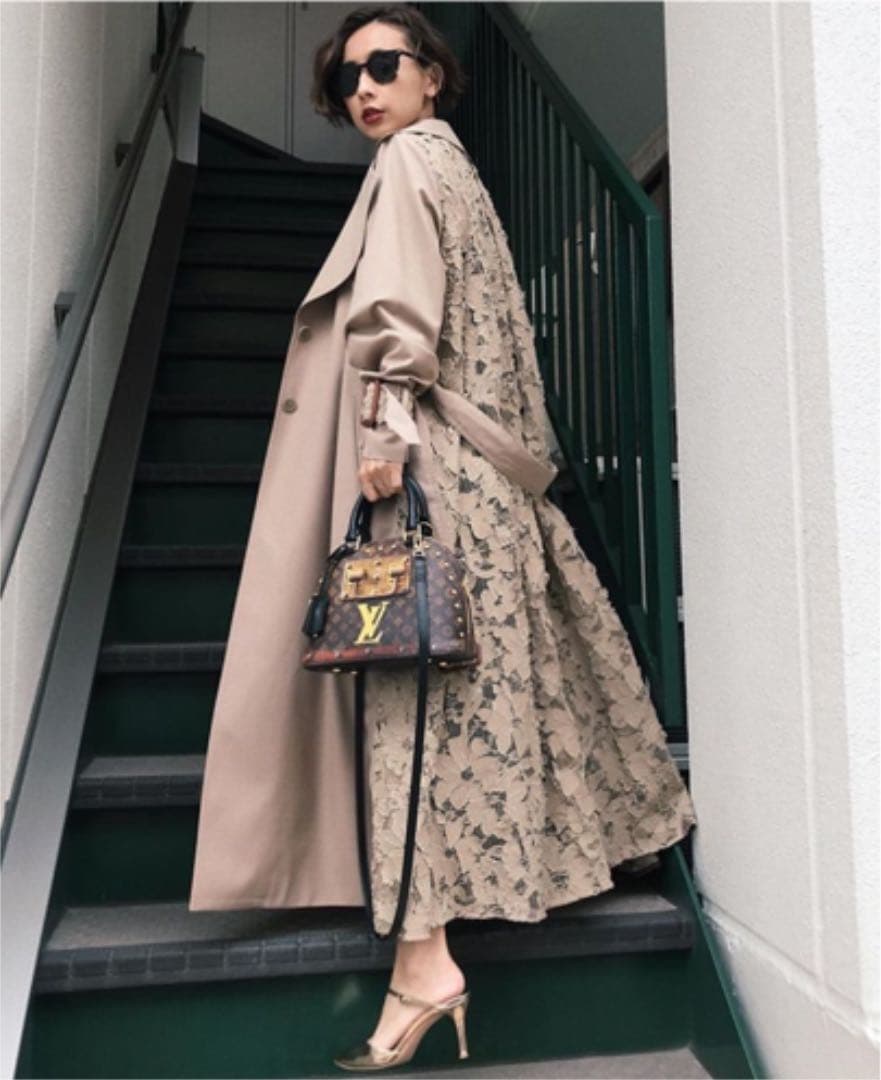 BACK LACE COAT ameri vintage アメリヴィンテージ