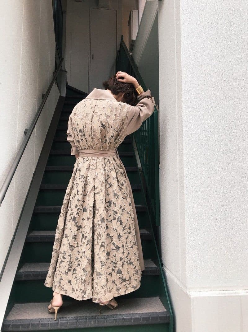 BACK LACE COAT ameri vintage アメリヴィンテージ