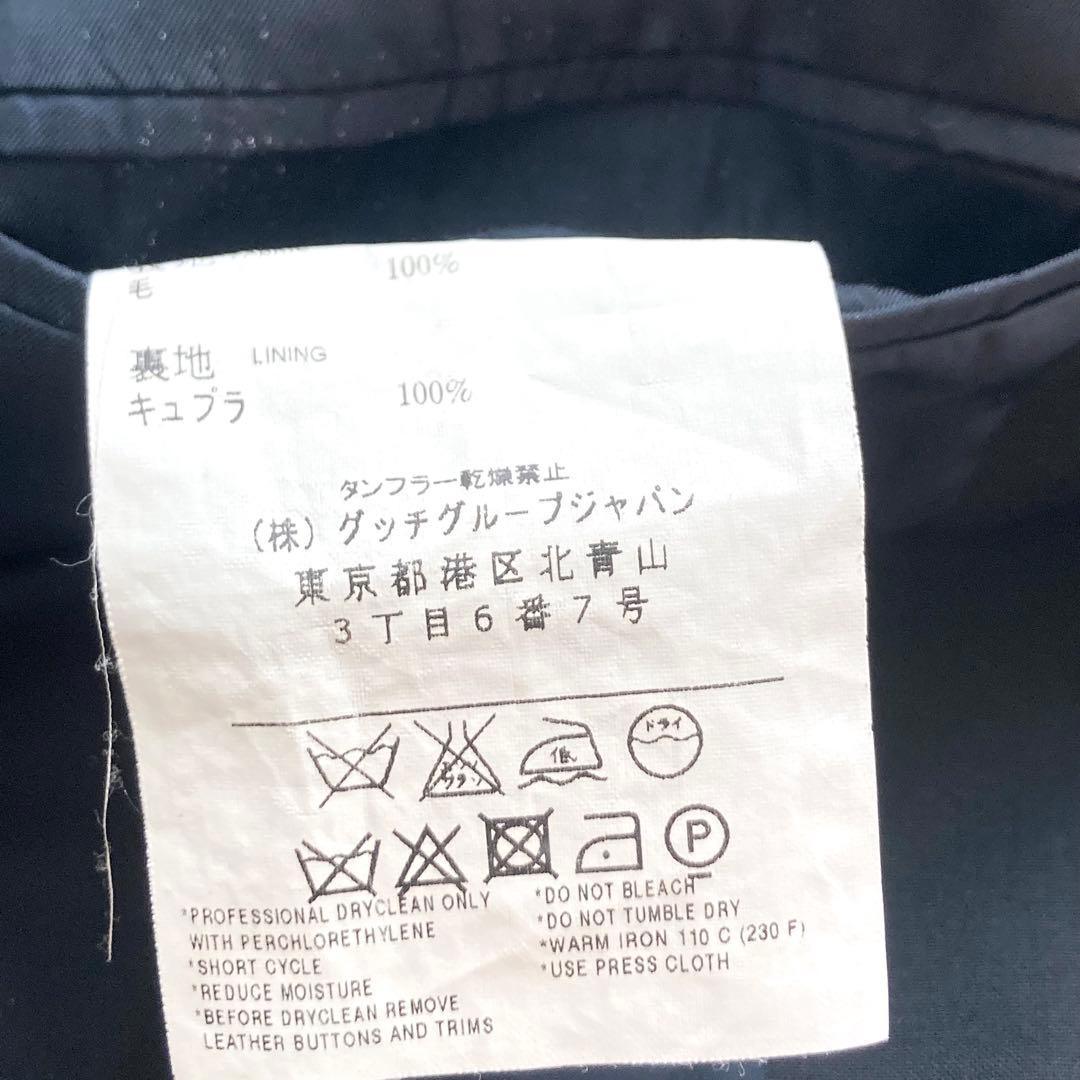 【美品】GUCCI テーラードジャケット　フリーダ期　グッチ　黒　無地