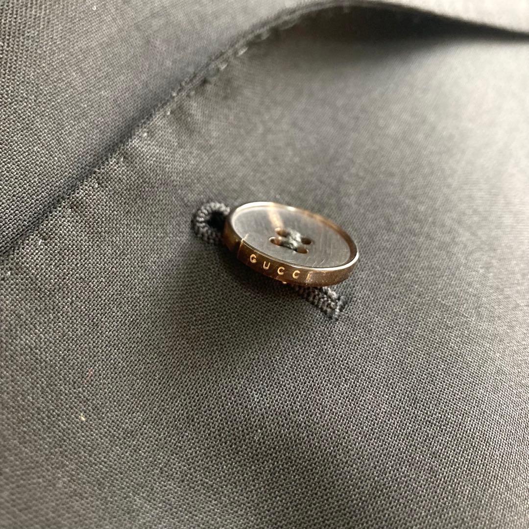 【美品】GUCCI テーラードジャケット　フリーダ期　グッチ　黒　無地