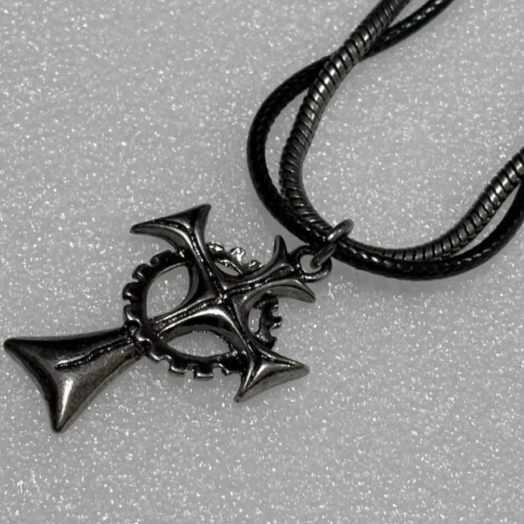 アクセサリー RosenKreuz guilty cross leather necklace