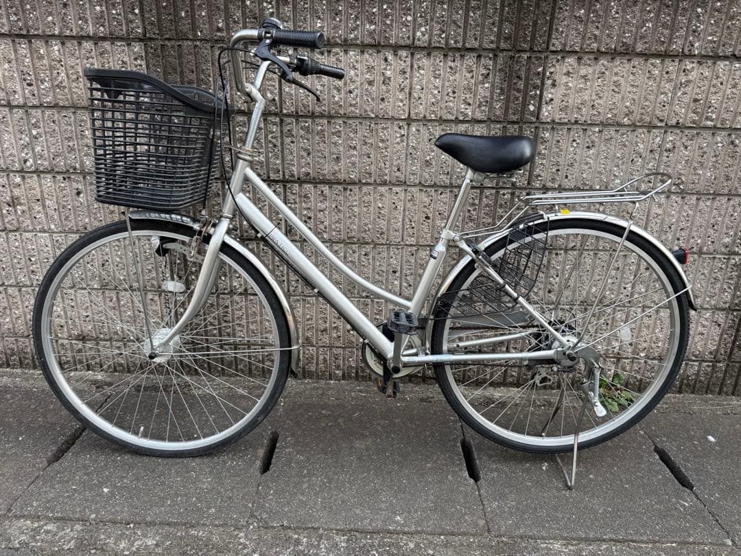 ママチャリ　27インチ　中古　6段ギア　引き取り限定