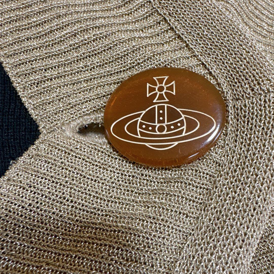 VivienneWestwood REDLABEL変形ニット ラメ カーディガン
