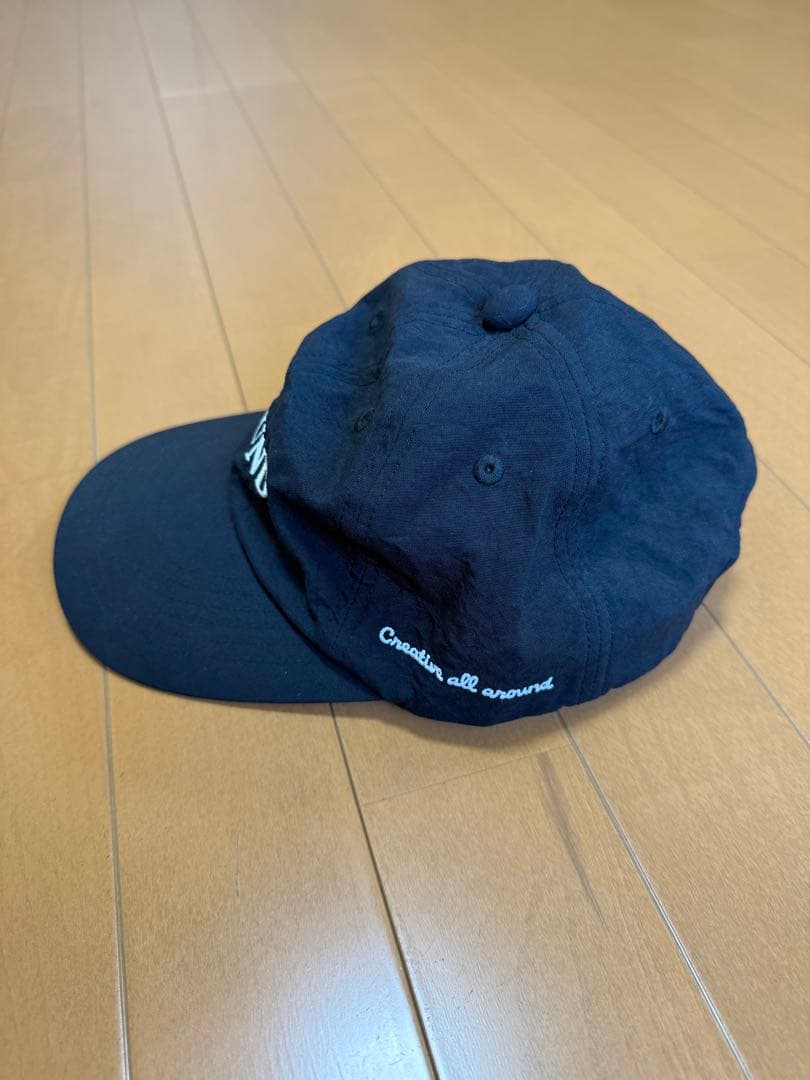 試着のみ ALOUND NYLON LOGO CAP ブラック