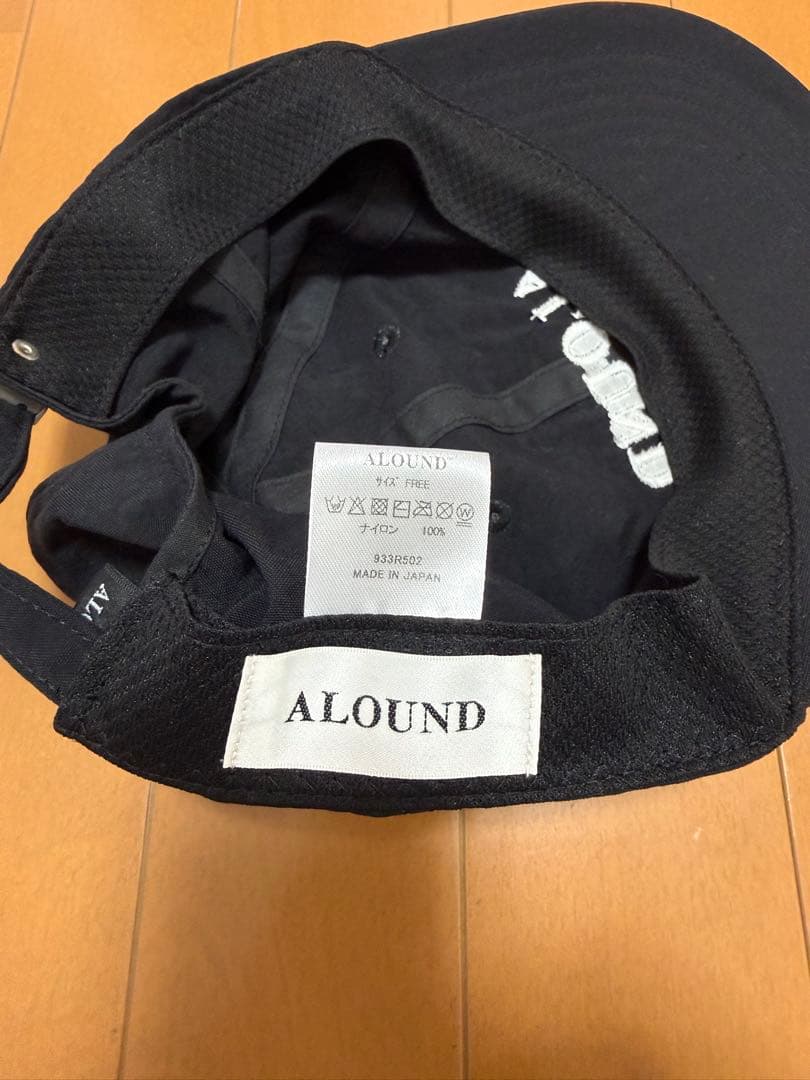 試着のみ ALOUND NYLON LOGO CAP ブラック