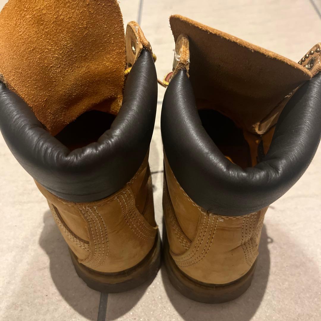 Timberland 防水スエードワークブーツ ベージュ