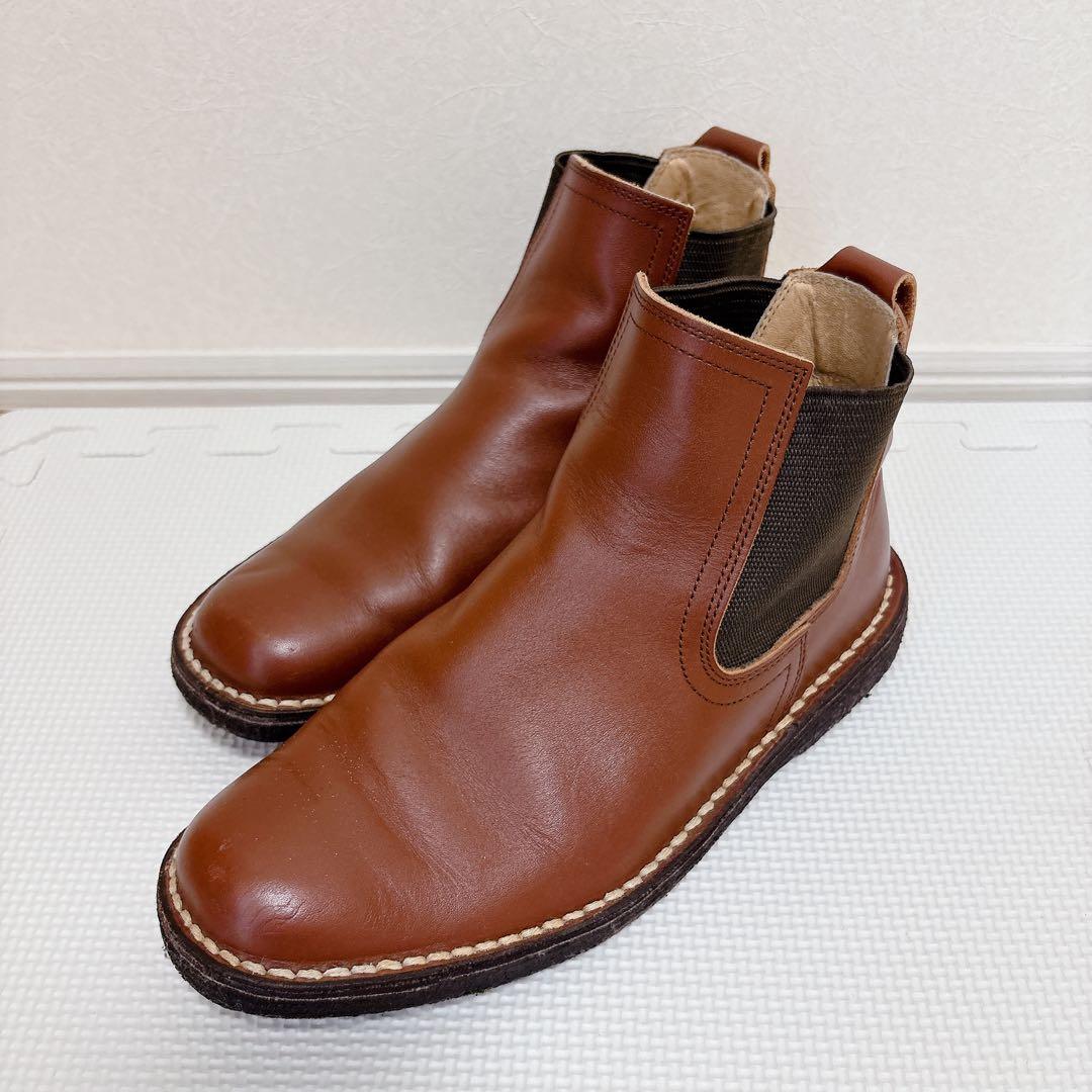 REGAL リーガル レザー サイドゴアブーツ ブラウン24.5cm