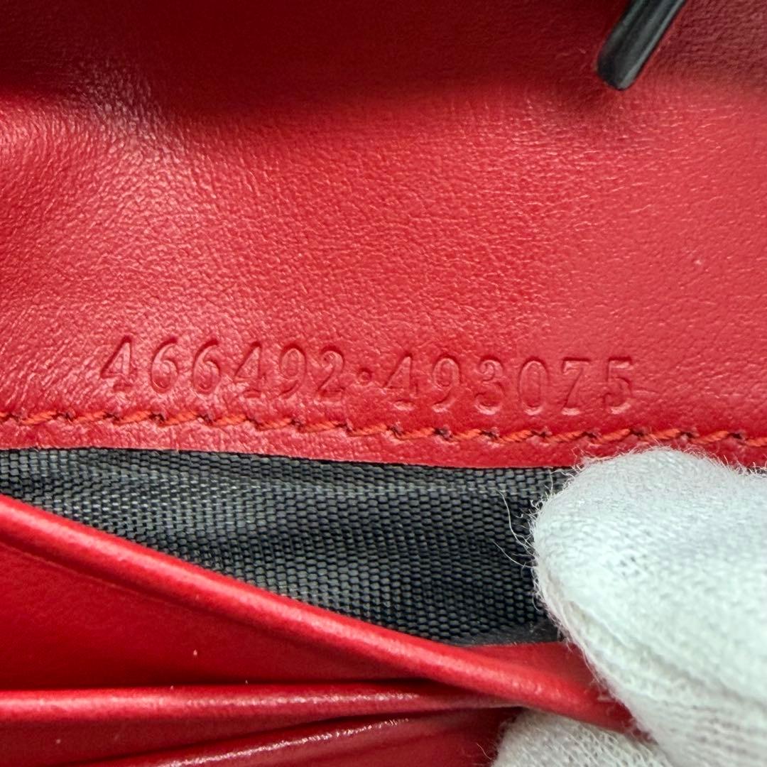 こいちゃん様 GUCCI グッチ マーモント コンパクトウォレット レザー 財布