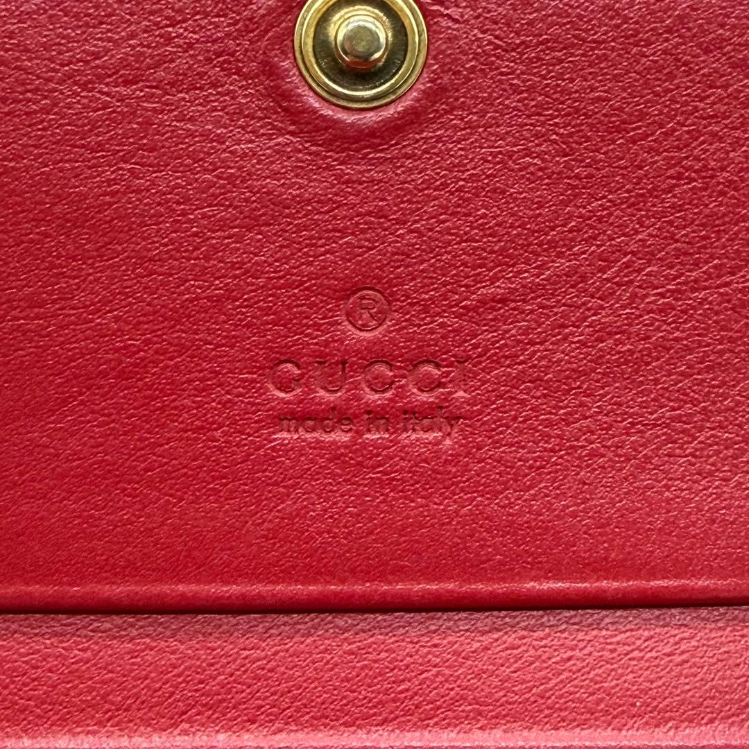 こいちゃん様 GUCCI グッチ マーモント コンパクトウォレット レザー 財布