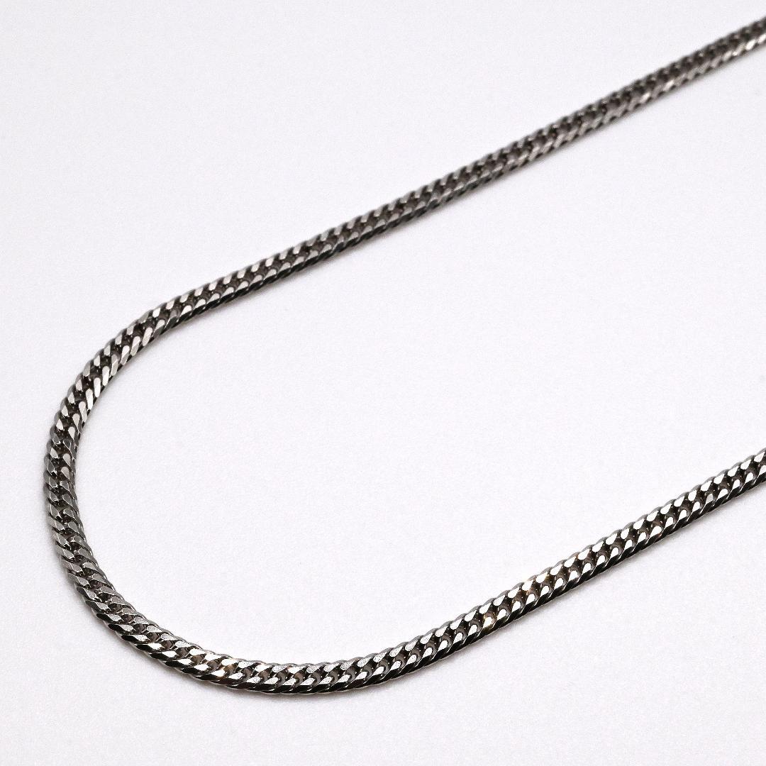 Pt850喜平ネックレス6面ダブル11g45cm造幣局検定マーク刻印入