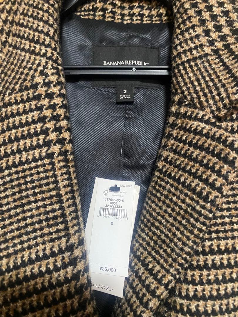 BANANA REPUBLIC チェック柄 ジャケット新品
