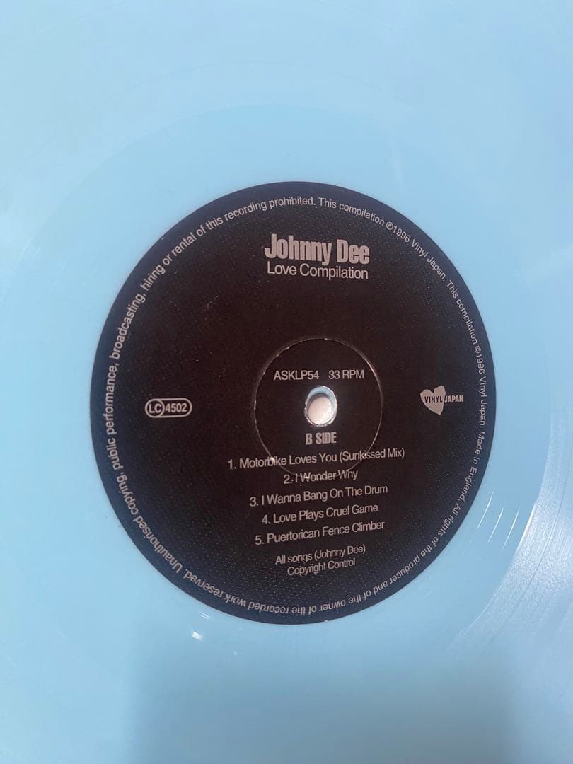 レアLP盤　JOHNNY DEE / love compilation...