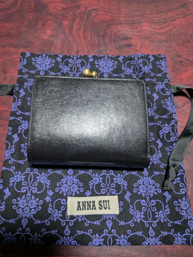 ANNA SUI 二つ折り財布 ブラック