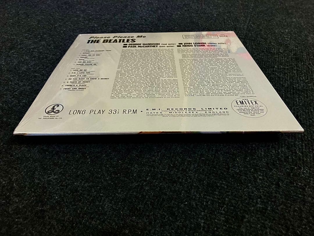 洋楽 GOLD PARLOPHONE BEATLES PLEASE PLEASE ME