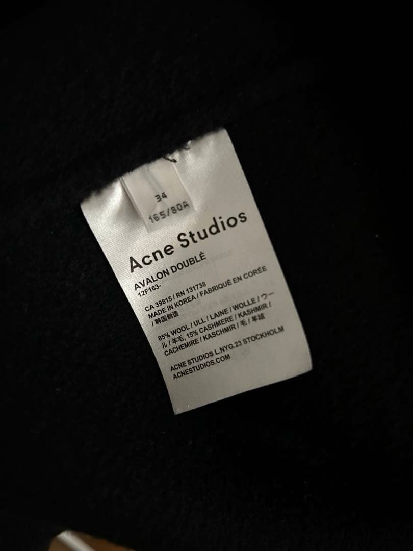 ｟最終sale 3/7まで｠ Acne Studios コート ブラック34