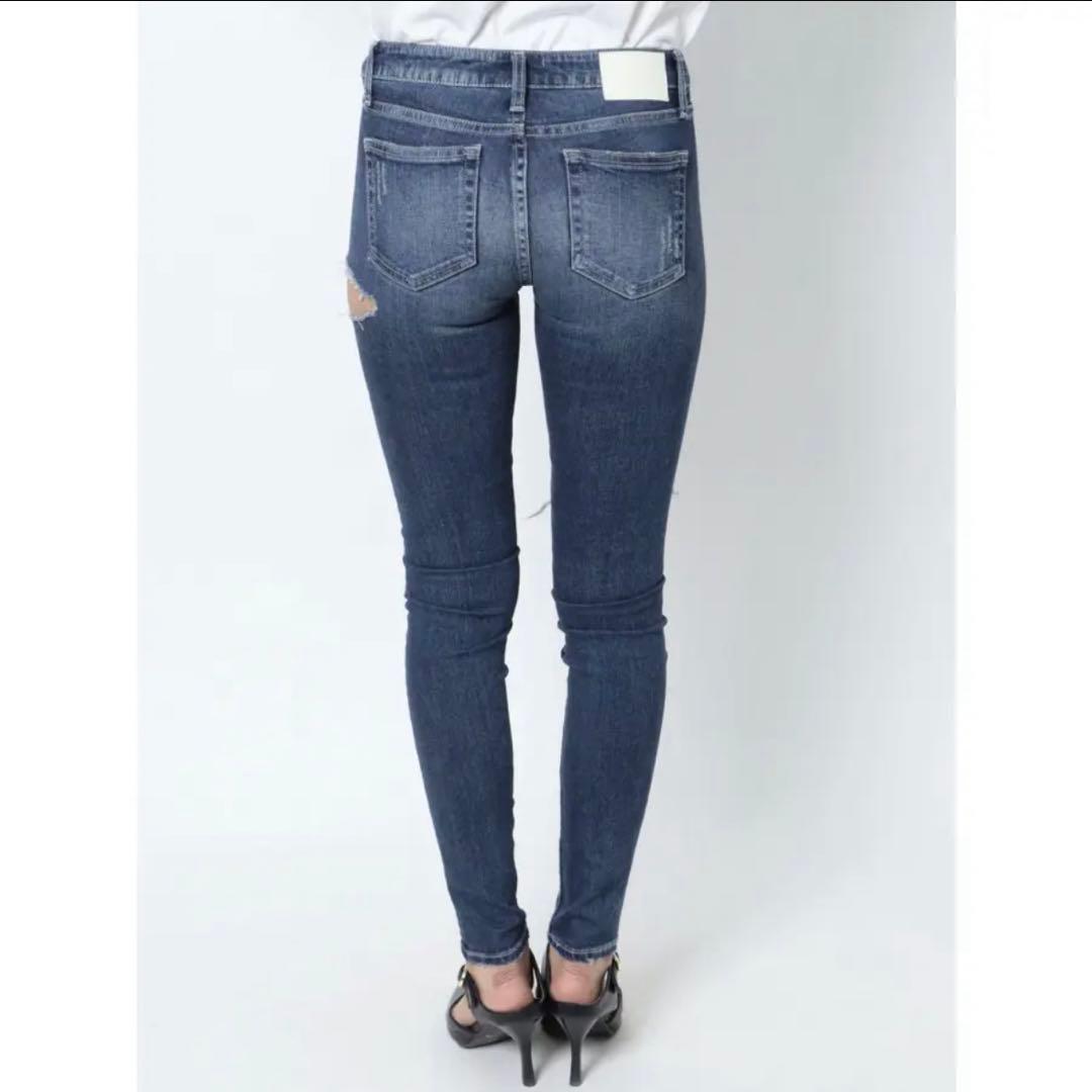 【希少Lサイズ・値下不可】SIDE RIPPED スキニーデニムパンツ