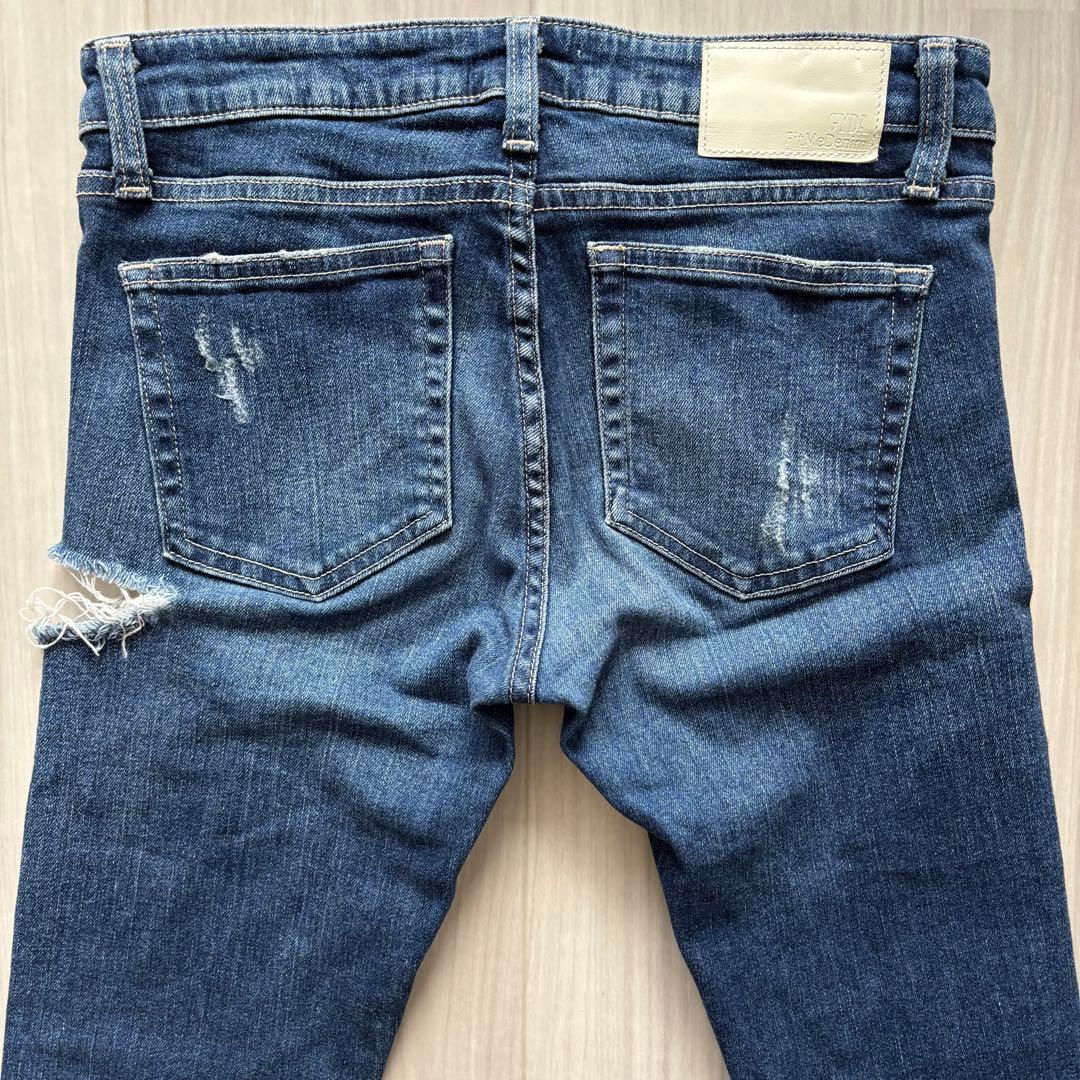 【希少Lサイズ・値下不可】SIDE RIPPED スキニーデニムパンツ