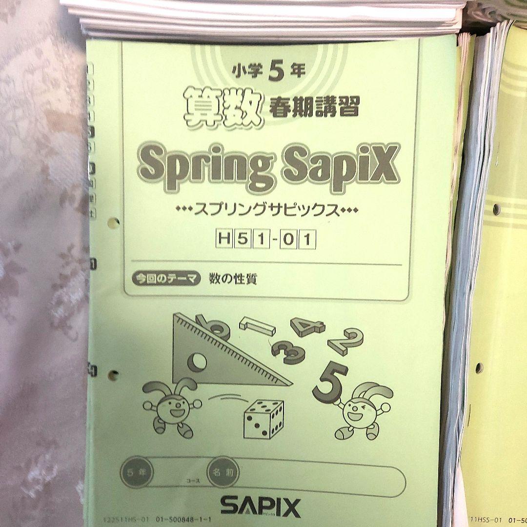 SAPIX算数デイリーサポート(通常、春期、夏期、冬期)ディリーサピックス5年生