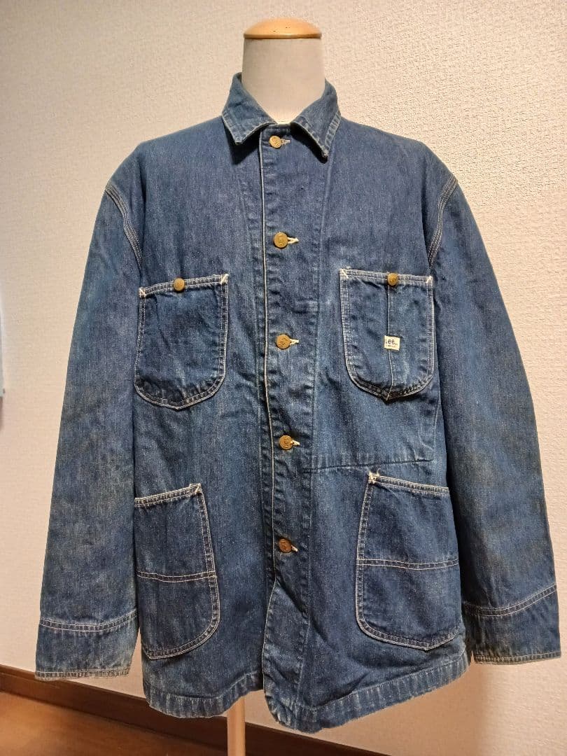 激レア 美品 60s usa製 Lee 91-J デニム カバーオール 濃紺