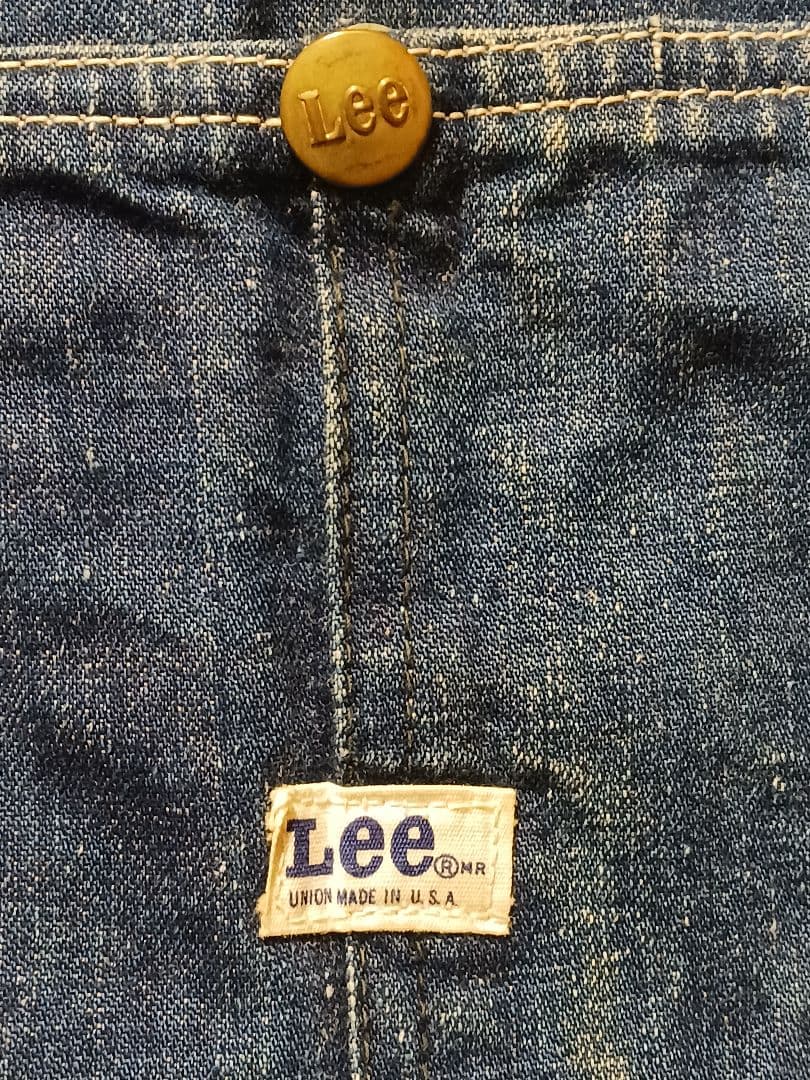 激レア 美品 60s usa製 Lee 91-J デニム カバーオール 濃紺