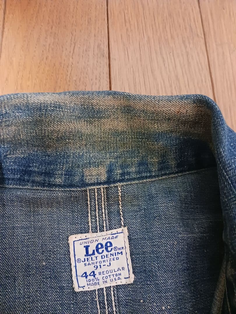 激レア 美品 60s usa製 Lee 91-J デニム カバーオール 濃紺