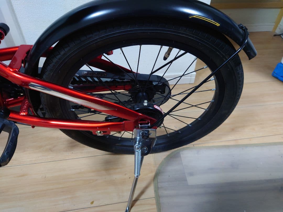 ジュニアシティ 赤 子供用自転車　補助輪つき