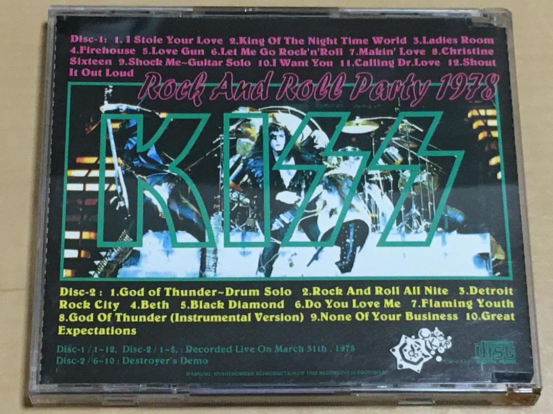 【貴重盤】KISS/ Rock And Roll Party 1978(2CD)