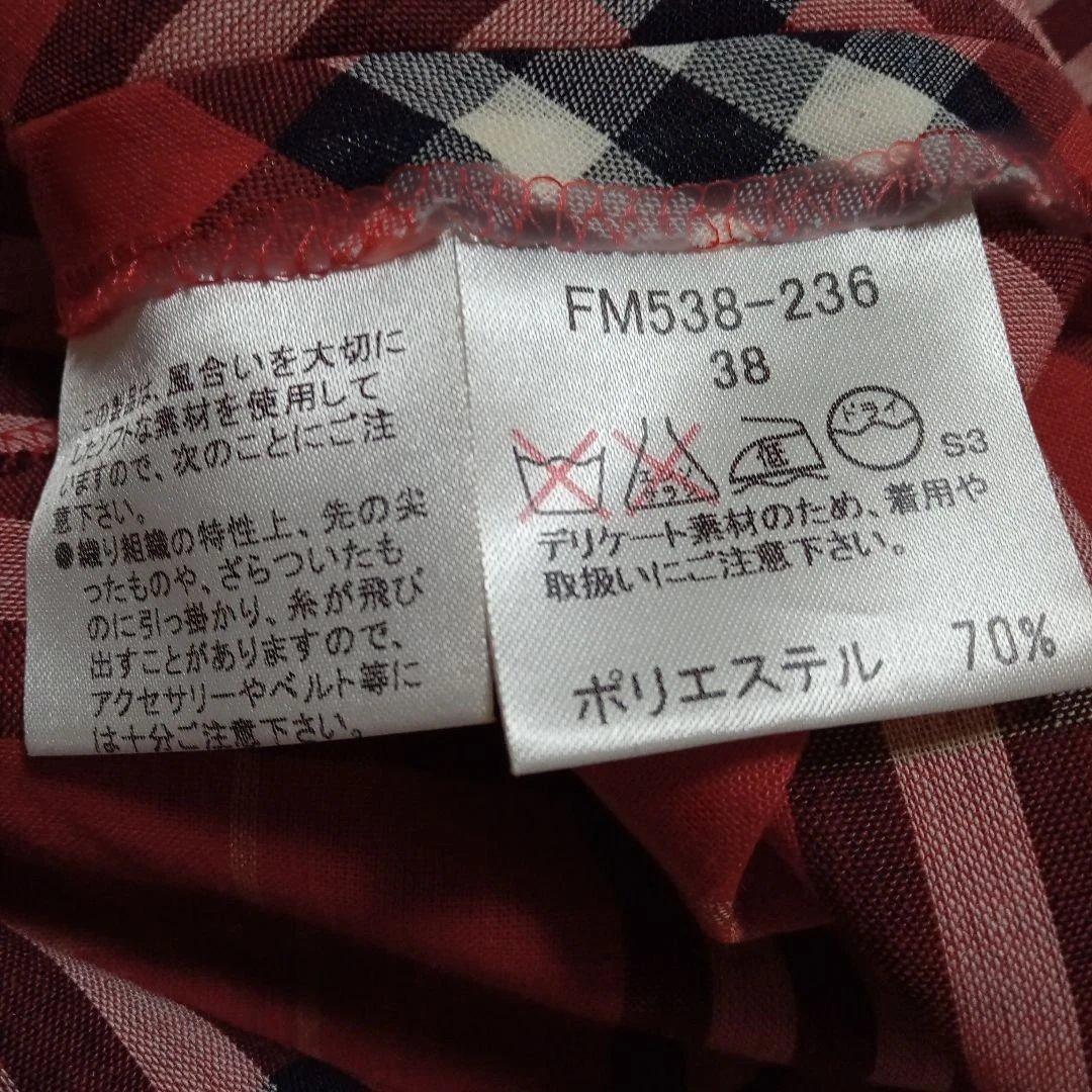 バーバリー♡ブルーレーベル♡赤♡ チェック柄 ノースリーブワンピース